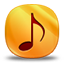 Music orange Icon