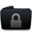 Folder black lock Icon
