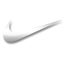 Nike white logo-128