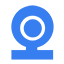 Webcam blue icon