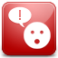 Chat red icon