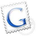 Grey Google stamp-128