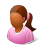 Child Female Dark icon
