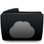 Folder black web icon