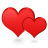 Heart shaped icon pack