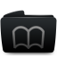 Folder black bookmarks Icon
