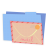 Blue folder mail-48
